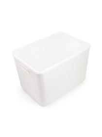 Ящик для зберігання з кришкою пластиковий білий MBM HOME модель FH-14/FH-16 WHITE Фото
