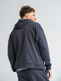 Чоловічий спортивний костюм на блискавці Over ZIP Графіт модель 530-23 Фото