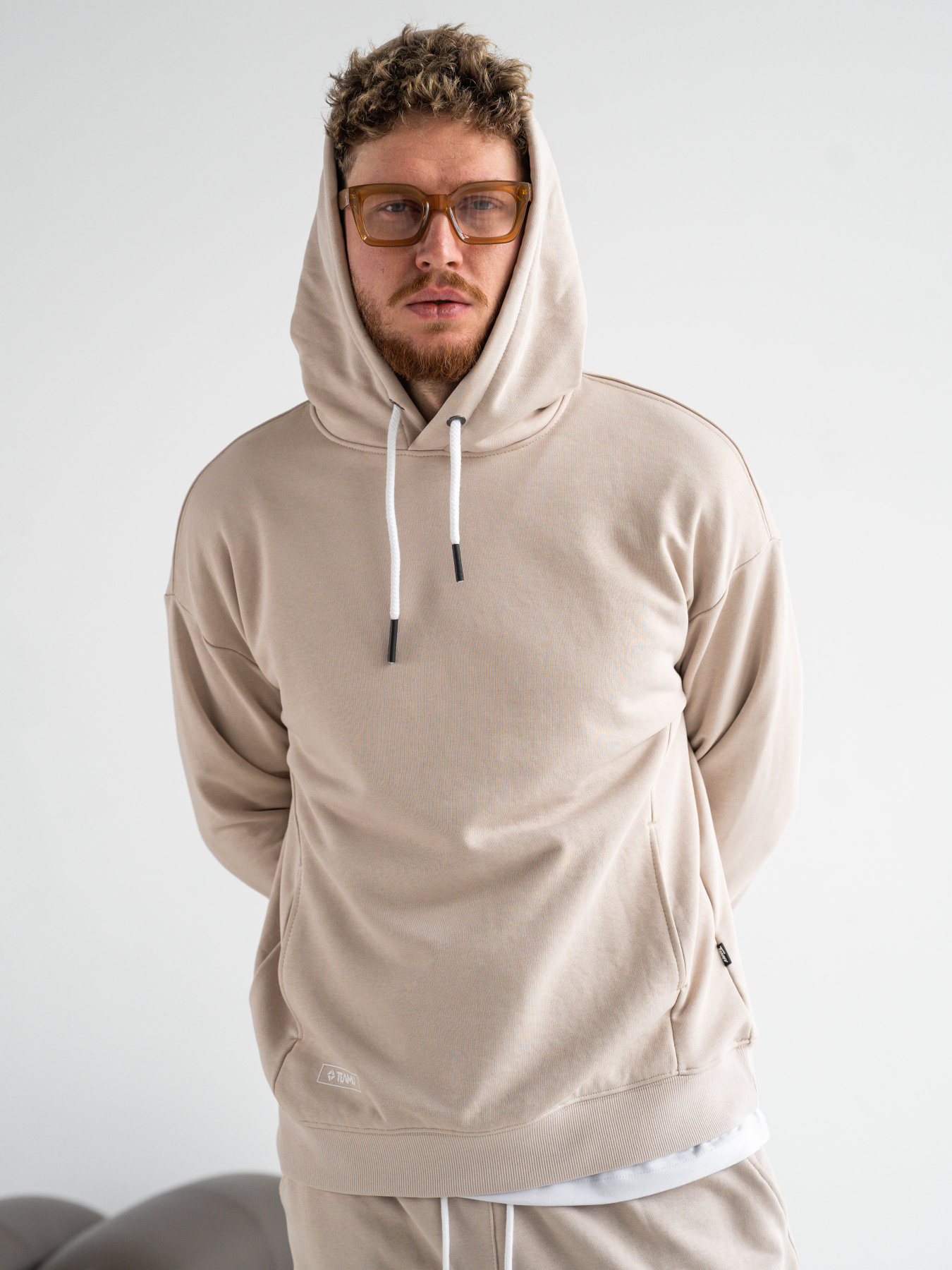 Мужской спортивный костюм с худи ROVER 23 Бежевый модель 520-23 Фото