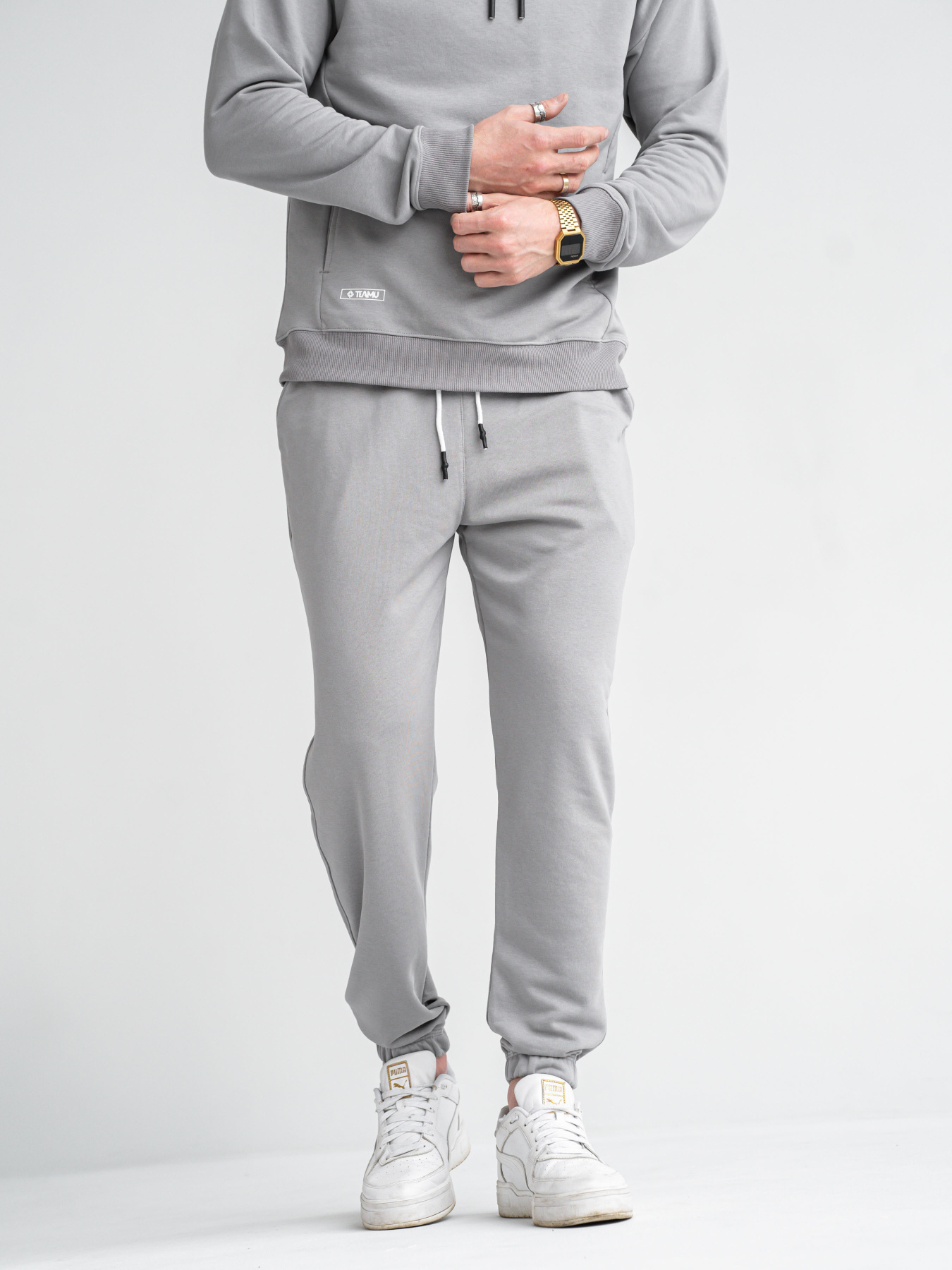 Мужской спортивный костюм с худи ROVER 23 Серый модель 520-23 Фото