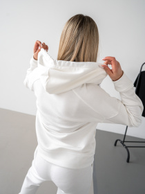 Жіночий костюм на блискавці Teamv NIKEL ZIP 23 Білий модель 552-23 Фото