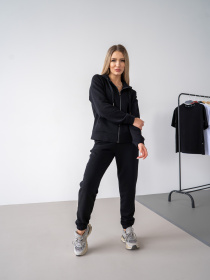 Жіночий костюм на блискавці Teamv NIKEL ZIP 23 Чорний модель 552-23 Фото
