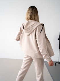 Женский костюм на молнии Teamv NIKEL ZIP 23 Бежевый модель 552-23 Фото