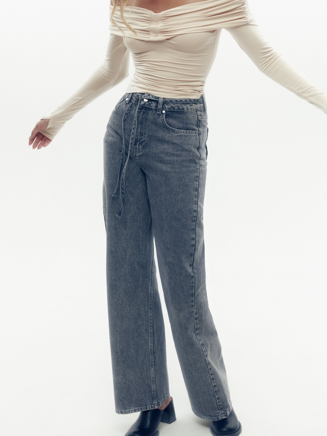 Широкие джинсы Gepur модель 47140 Фото