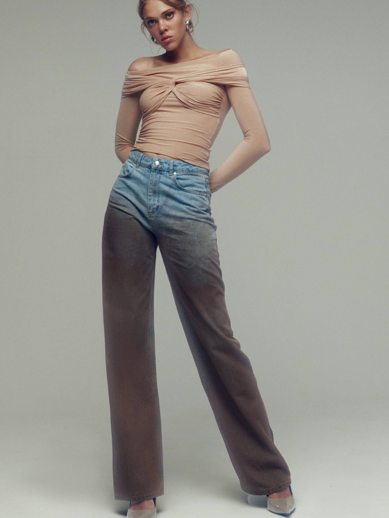 Широкі джинси Gepur модель 47141 Фото