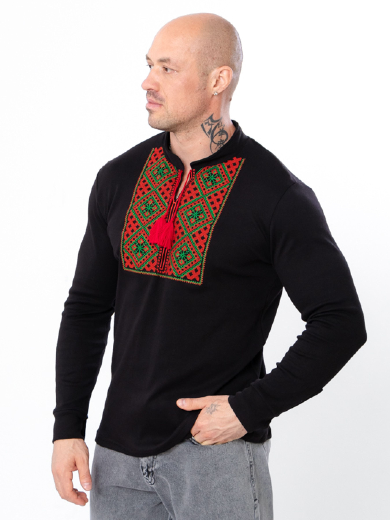 Вишита сорочка Носи своє Модель 8605-015-22-1-chervonij-zelenij Фото