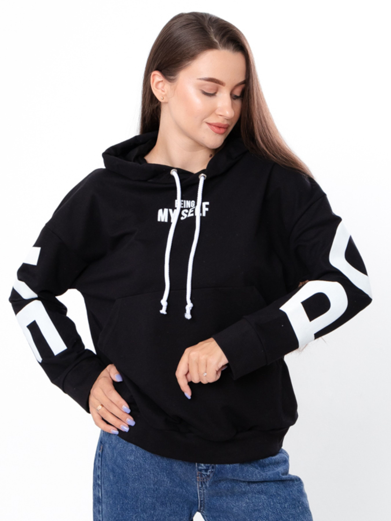 Худи Носи своє модель 8360-057-33-chornij Фото