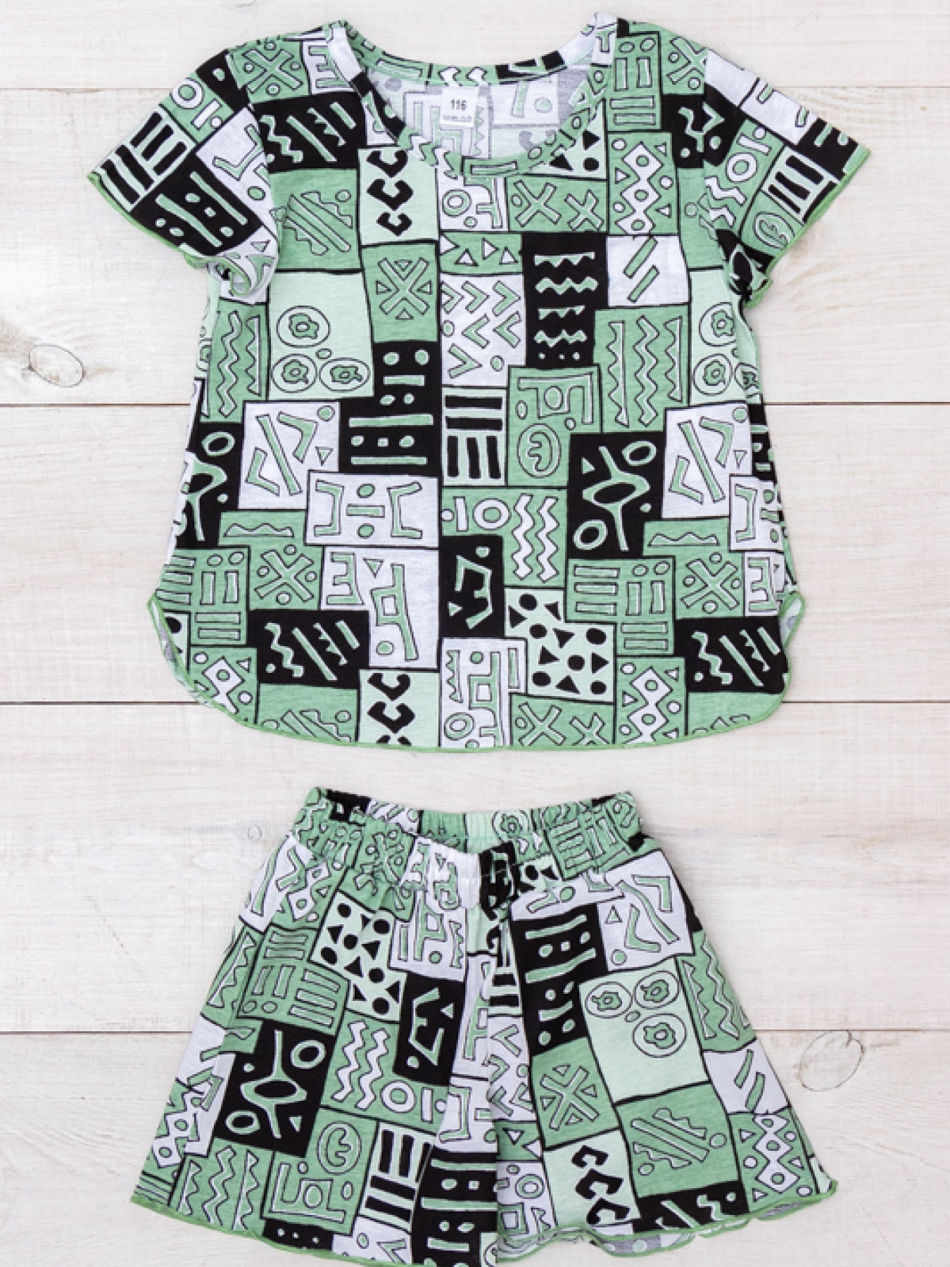 Пижама Носи своє модель 6372-002-1-abstrakcq-m-qtno-zelenij Фото