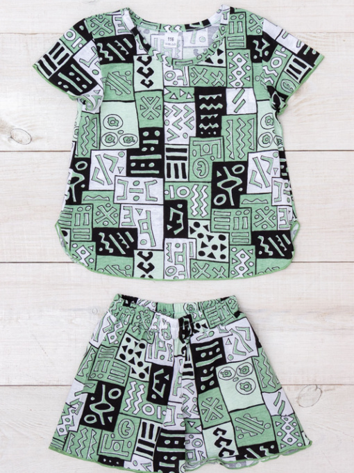 Пижама Носи своє модель 6372-002-1-abstrakcq-m-qtno-zelenij Фото