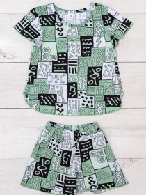 Пижама Носи своє модель 6372-002-1-abstrakcq-m-qtno-zelenij Фото