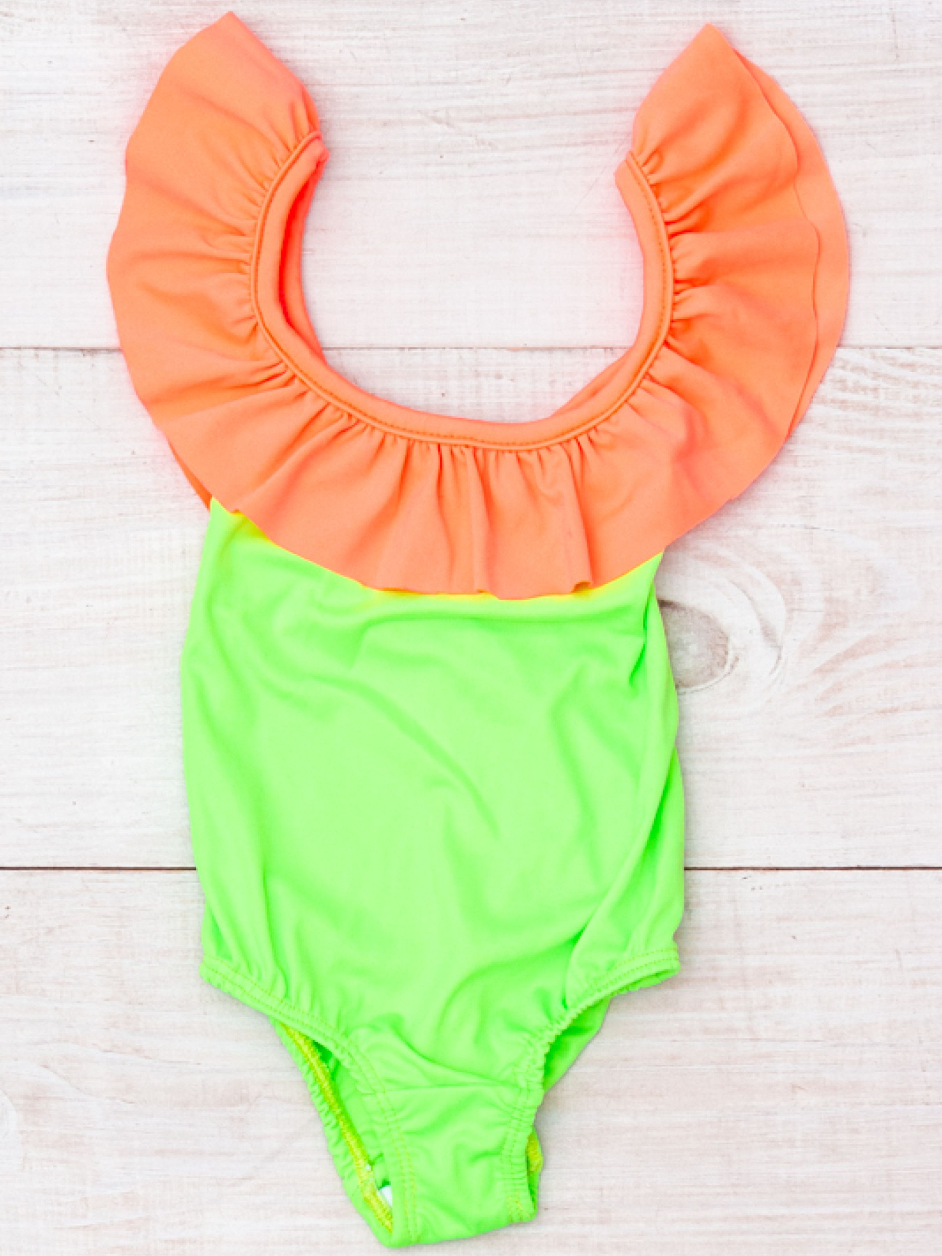 Купальник Носи своє Модель 4002-079-salatovij-pomaranchevij-koral Фото