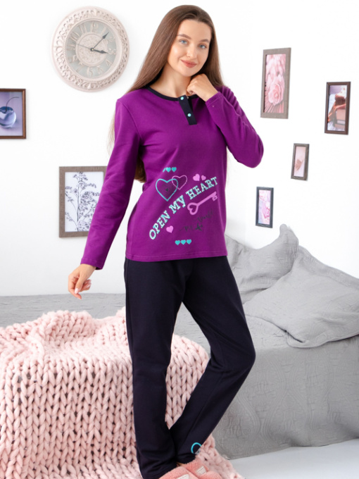 Піжама Носи своє модель 8240-023-33-baklazhan-love Фото