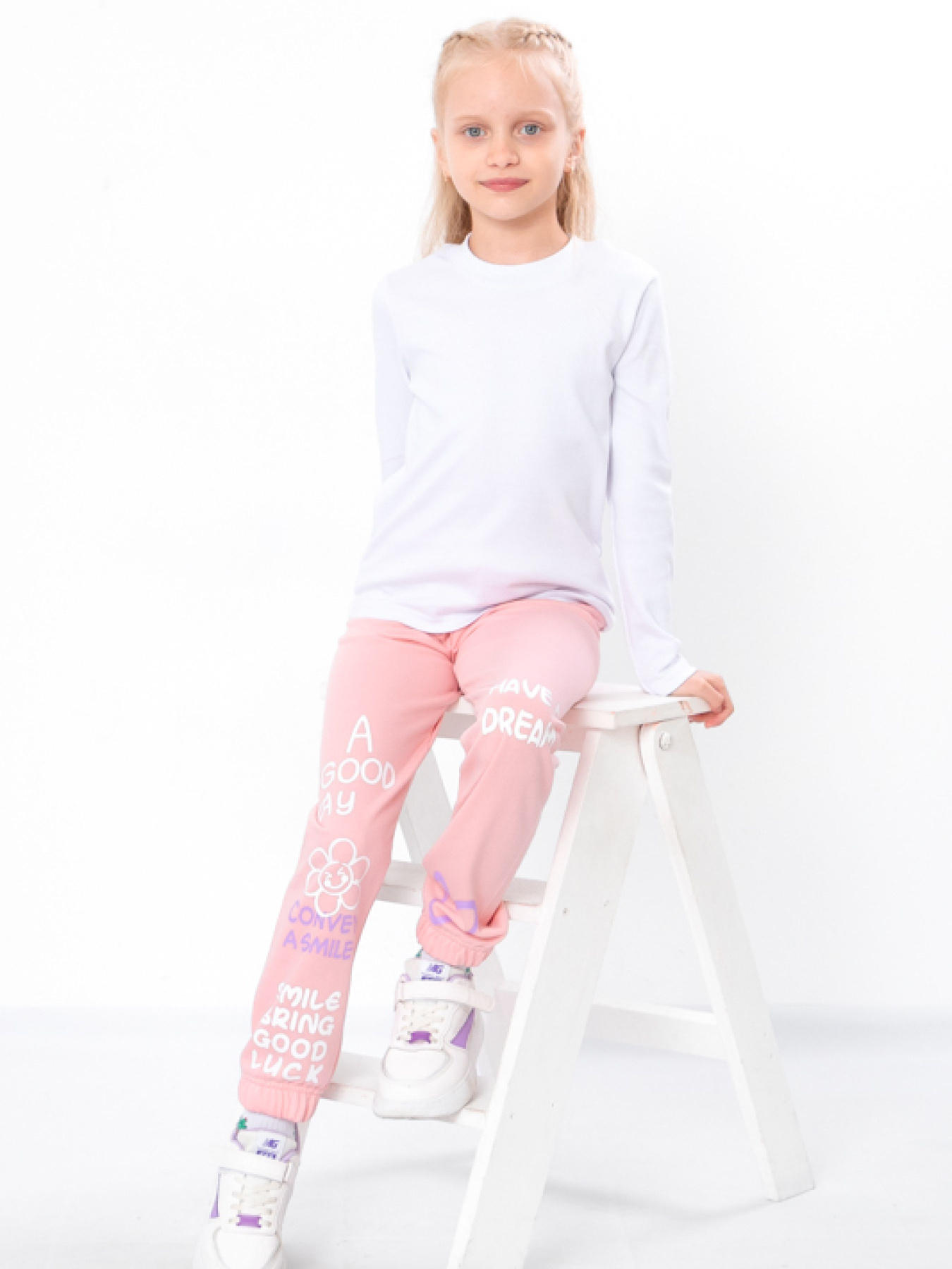 Джоггеры Носи своє модель 6155-023-33-3-svtlo-persikovij-smile Фото