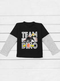 Лонгслив Dexter’s модель DinoTeamBlackGrayTSHRTBDXT Фото