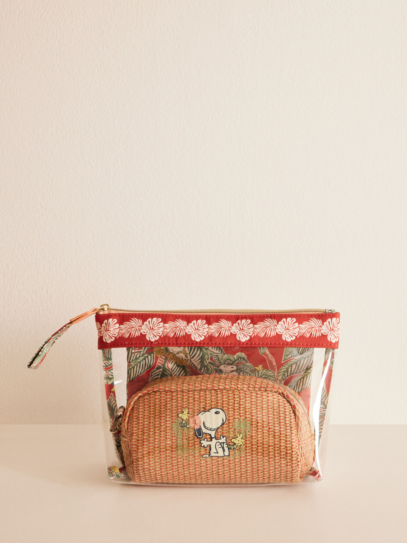 Набор из 3 косметичек Snoopy с тропическим принтом Women'secret модель 4848781-98 Фото