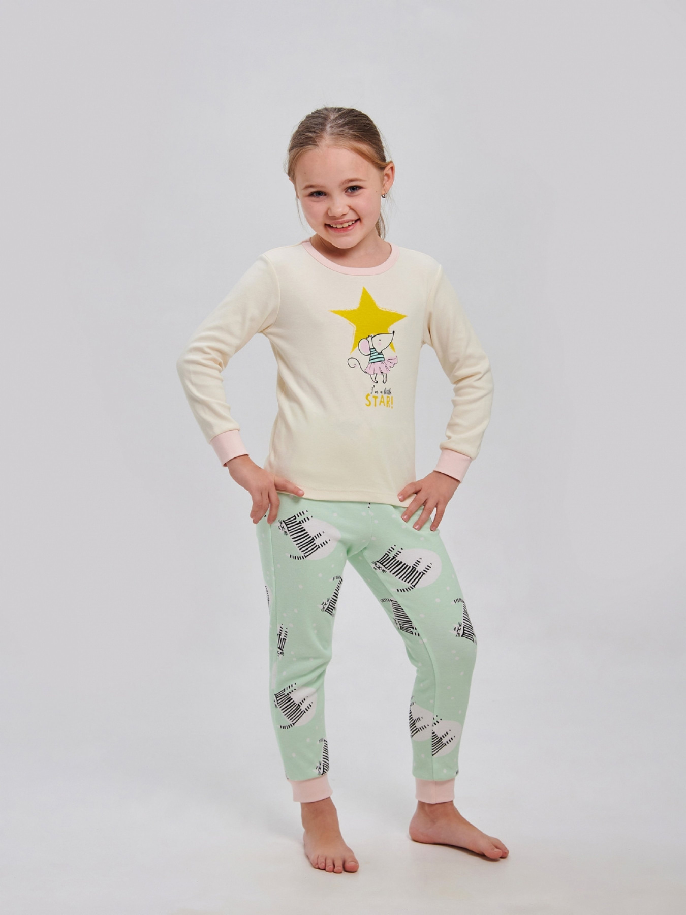 Пижама SMIL модель smil_104539-molocnyj Фото