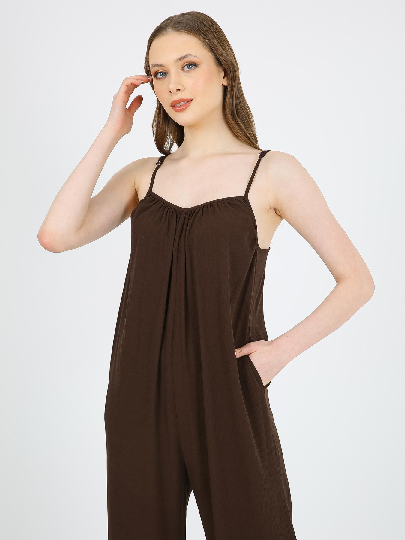 Комбинезон Casalini модель 232-CA-1999-2_коричневый Фото