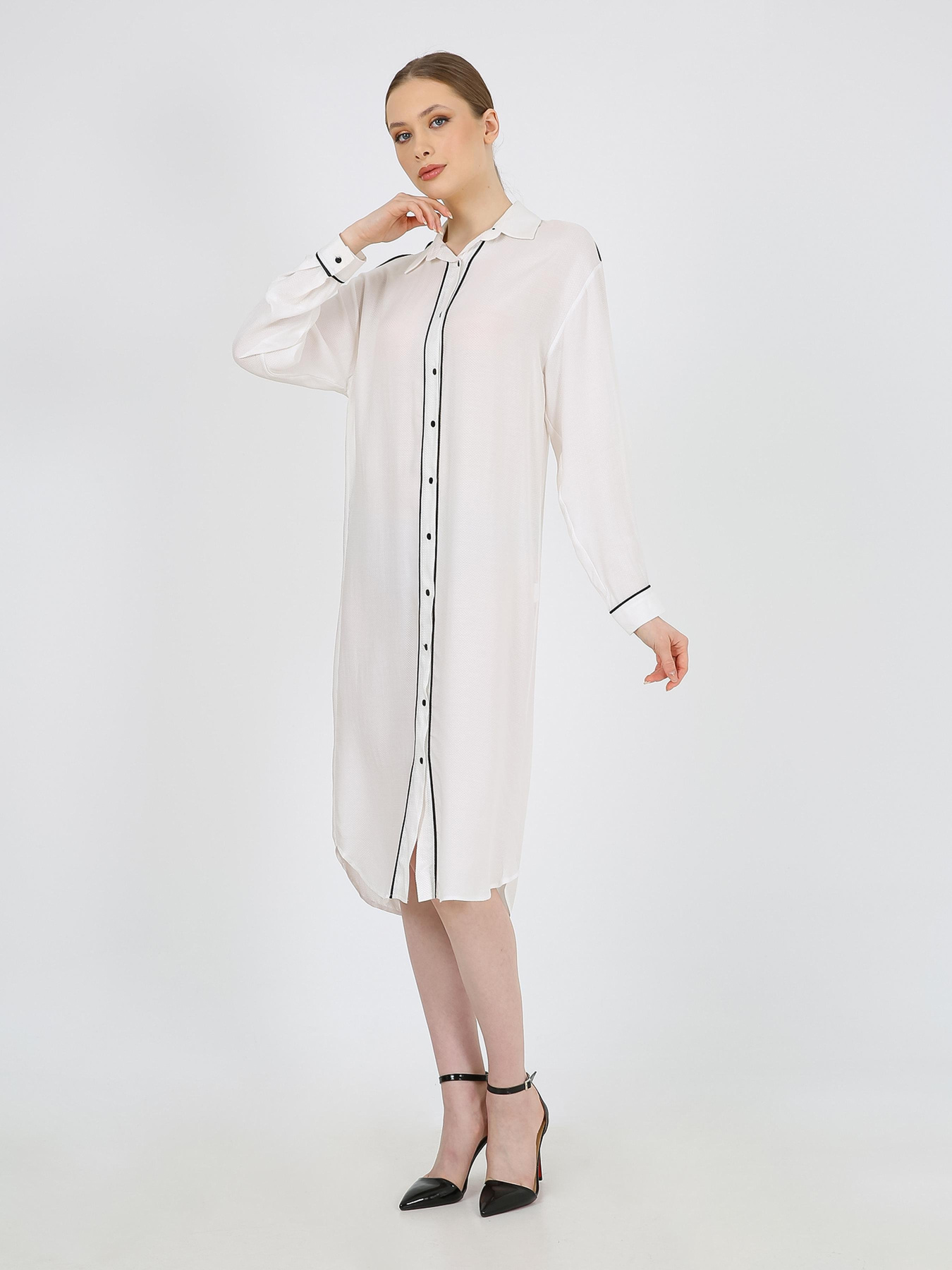 Платье миди Casalini модель 232-CA-1999-3_белый Фото