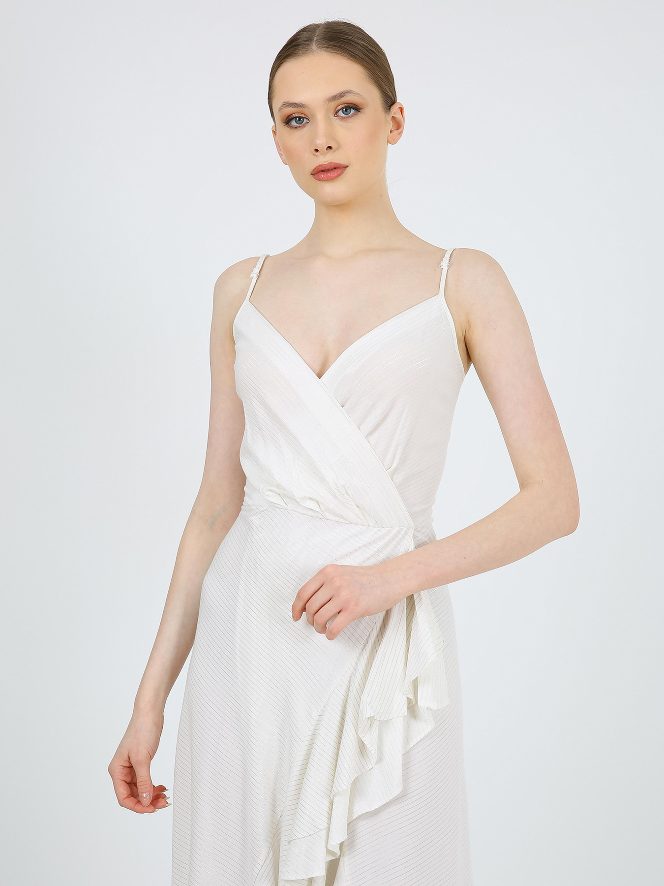 Сукня міді Casalini модель 232-CA-1999-6_бело_серый Фото