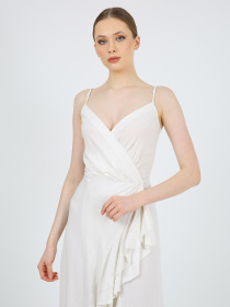 Сукня міді Casalini модель 232-CA-1999-6_бело_серый Фото