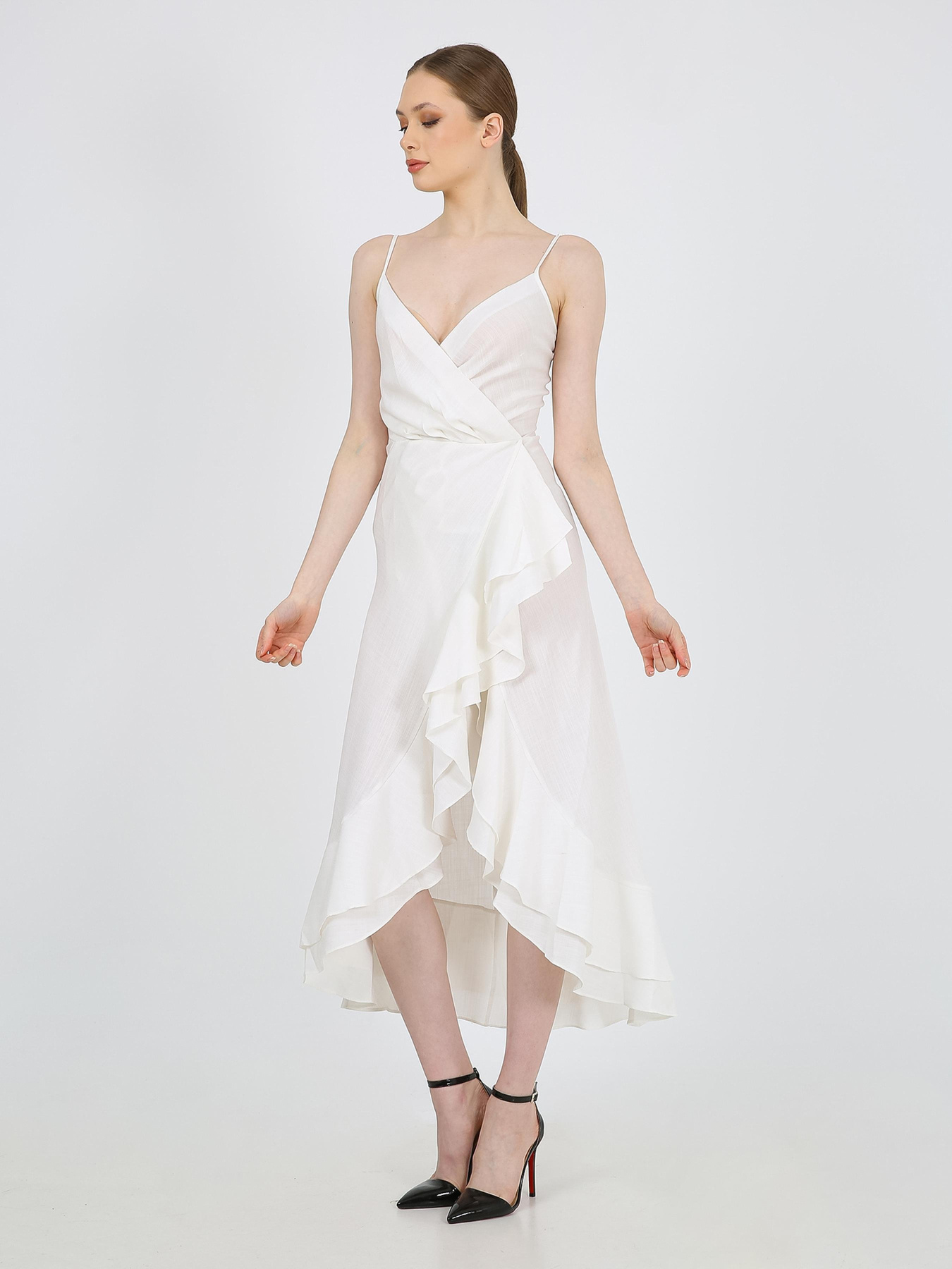 Сукня міді Casalini модель 232-CA-1999-6_молочный Фото