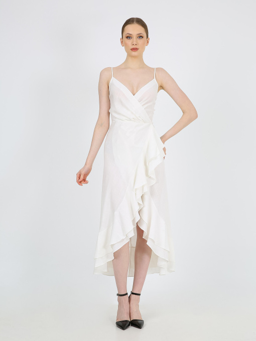 Сукня міді Casalini модель 232-CA-1999-6_молочный Фото