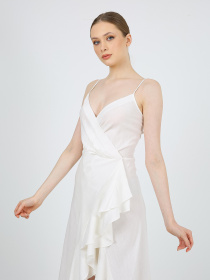 Сукня міді Casalini модель 232-CA-1999-6_молочный Фото