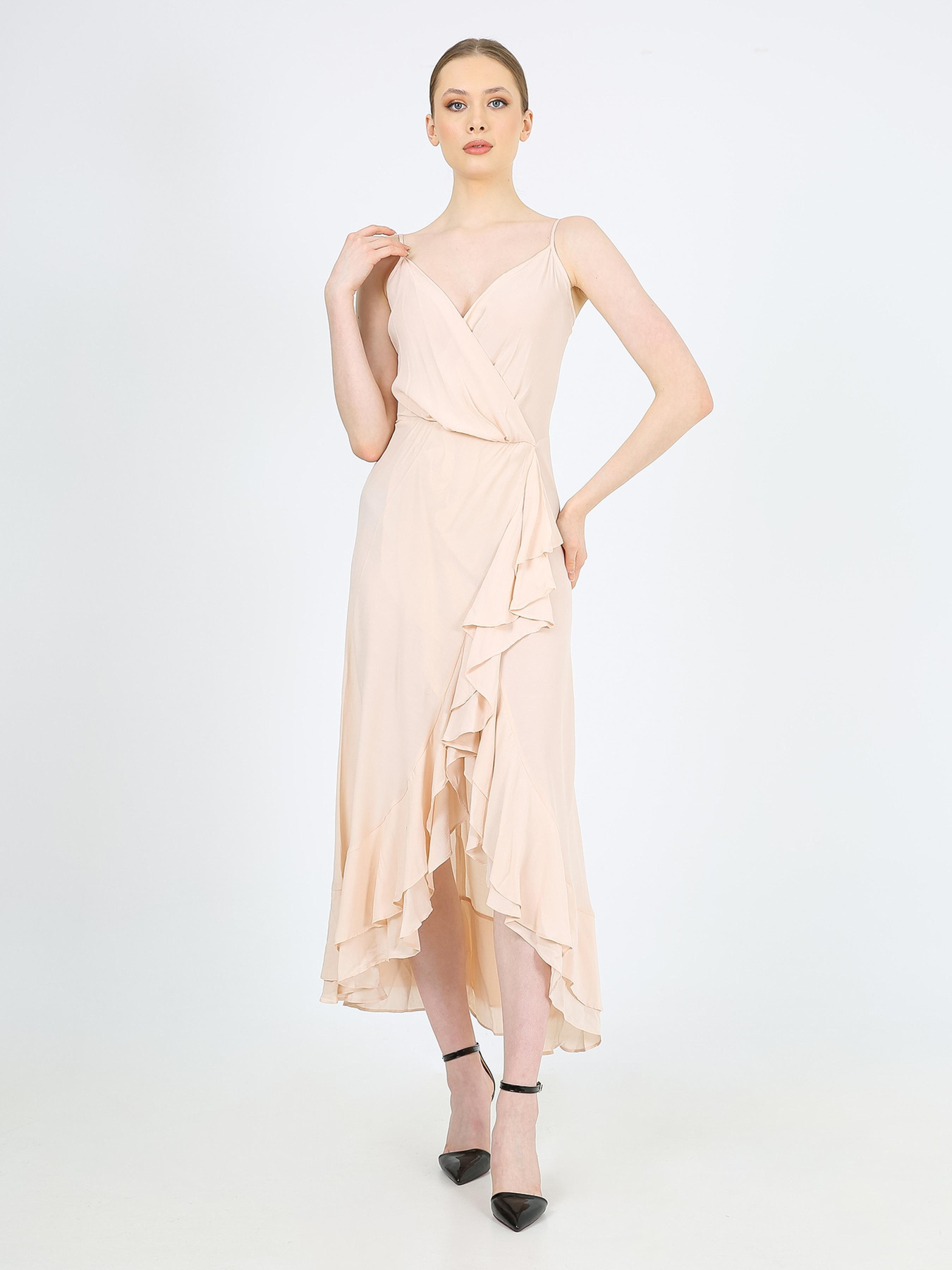 Платье миди Casalini модель 232-CA-1999-6_пудра Фото