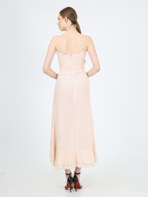 Платье миди Casalini модель 232-CA-1999-6_пудра Фото