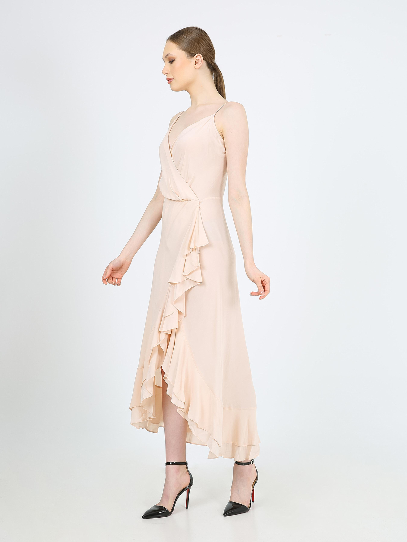 Сукня міді Casalini модель 232-CA-1999-6_пудра Фото