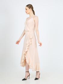 Сукня міді Casalini модель 232-CA-1999-6_пудра Фото