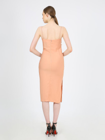 Платье миди Casalini модель 232-CA-1999-7_пудра Фото