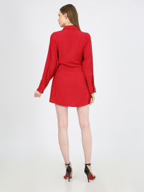 Платье мини Casalini модель 232-CA-1999-8_бордовый Фото