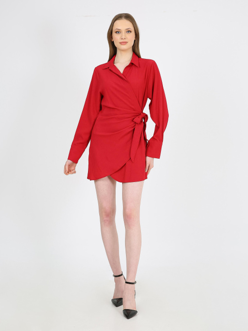 Платье мини Casalini модель 232-CA-1999-8_бордовый Фото