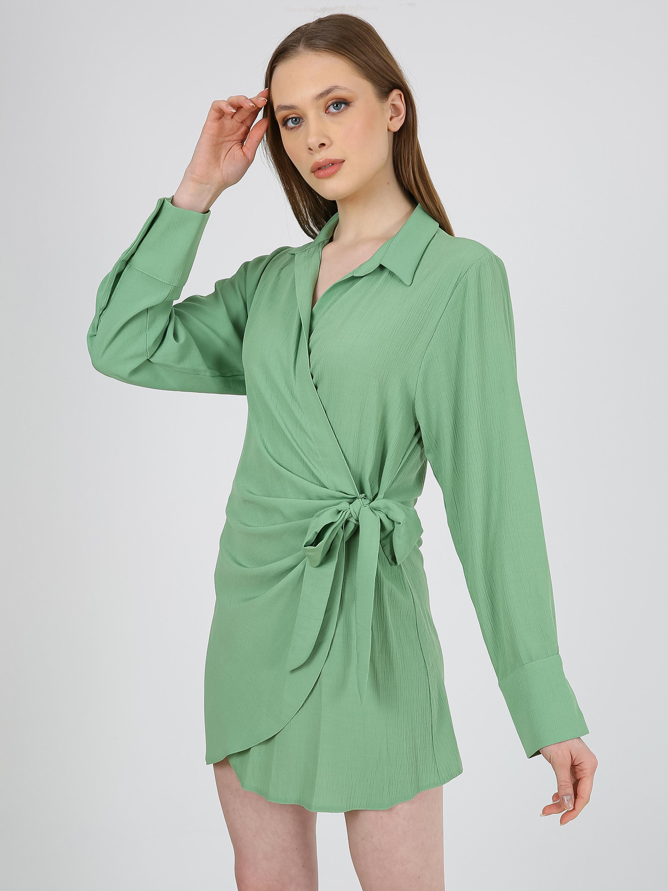 Сукня міні Casalini модель 232-CA-1999-8_зеленый Фото