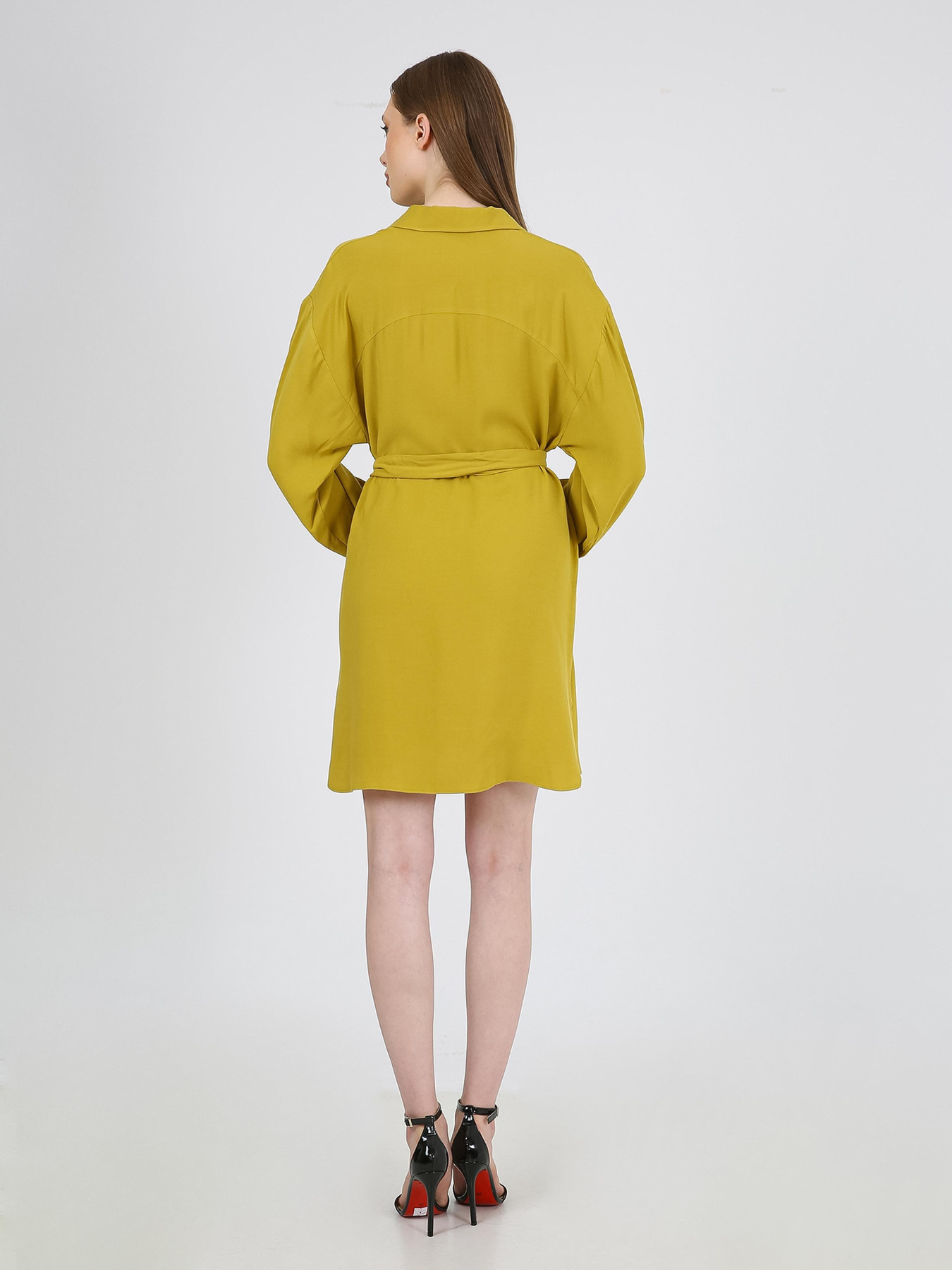 Платье мини Casalini модель 232-CA-1999-9_оливковый Фото