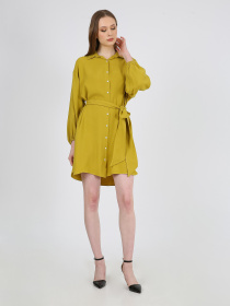 Платье мини Casalini модель 232-CA-1999-9_оливковый Фото