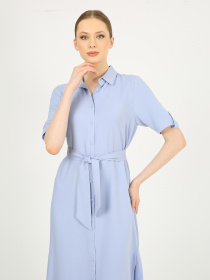 Платье миди Casalini модель 232-CA-1999-10_голубой Фото