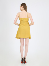 Платье мини Casalini модель 232-CA-1999-14_горчичный Фото