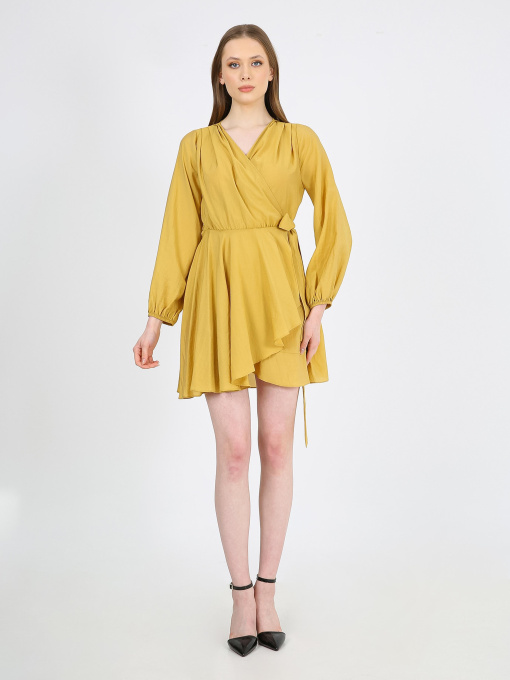 Сукня міні Casalini модель 232-CA-1999-15_горчичный Фото