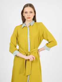 Платье мини Casalini модель 232-CA-1999-16_оливковый Фото