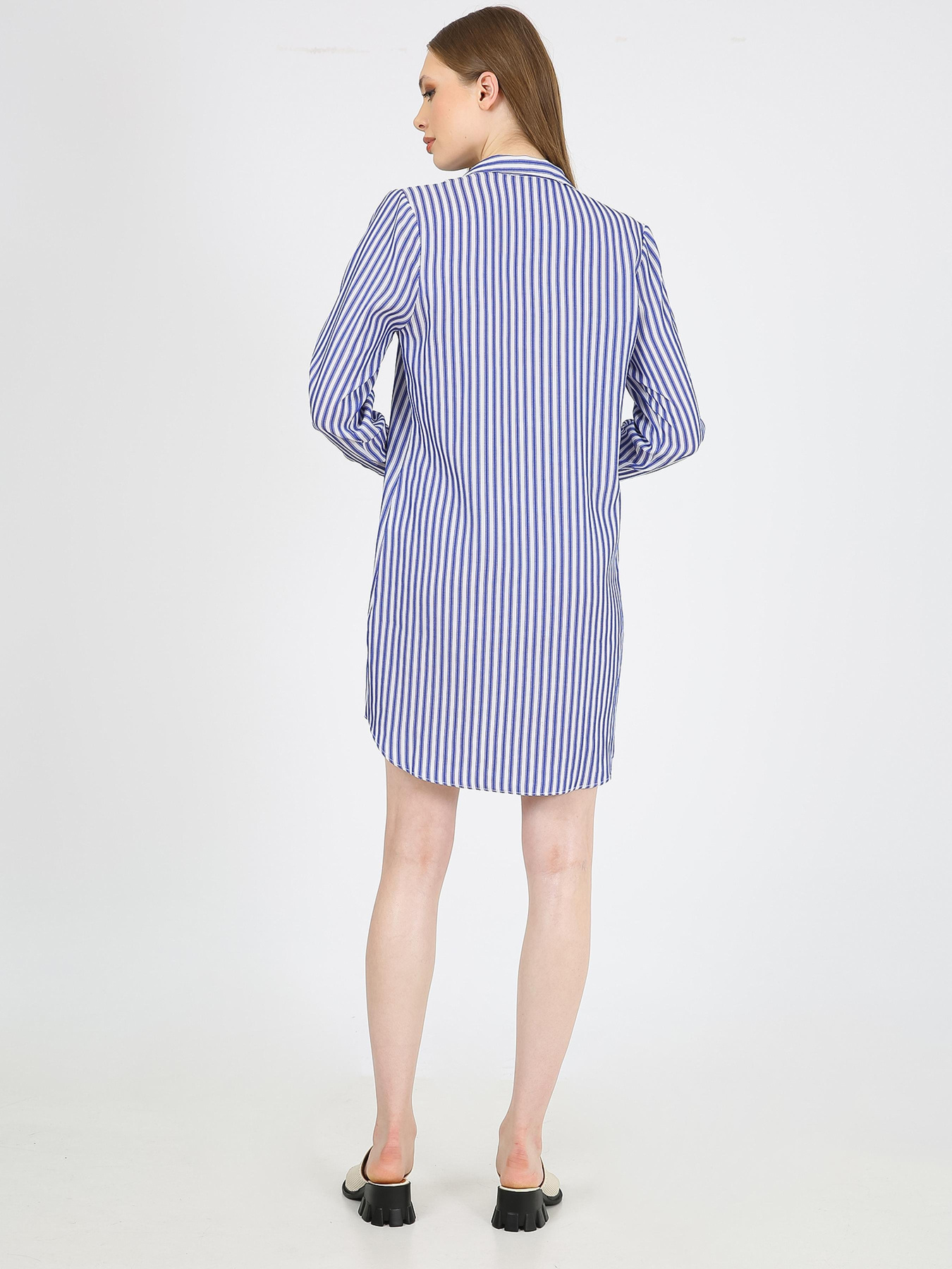 Сукня міні Casalini модель 232-CA-1999-17_белый_синий Фото