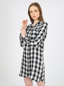 Платье мини Casalini модель 232-CA-1999-17_белый_черный Фото