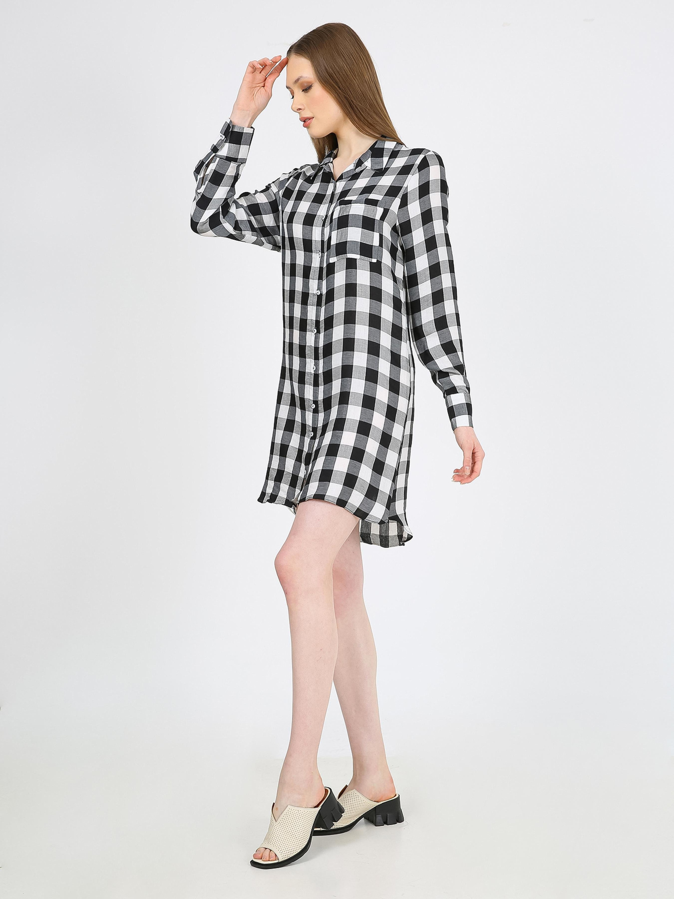 Сукня міні Casalini модель 232-CA-1999-17_белый_черный Фото