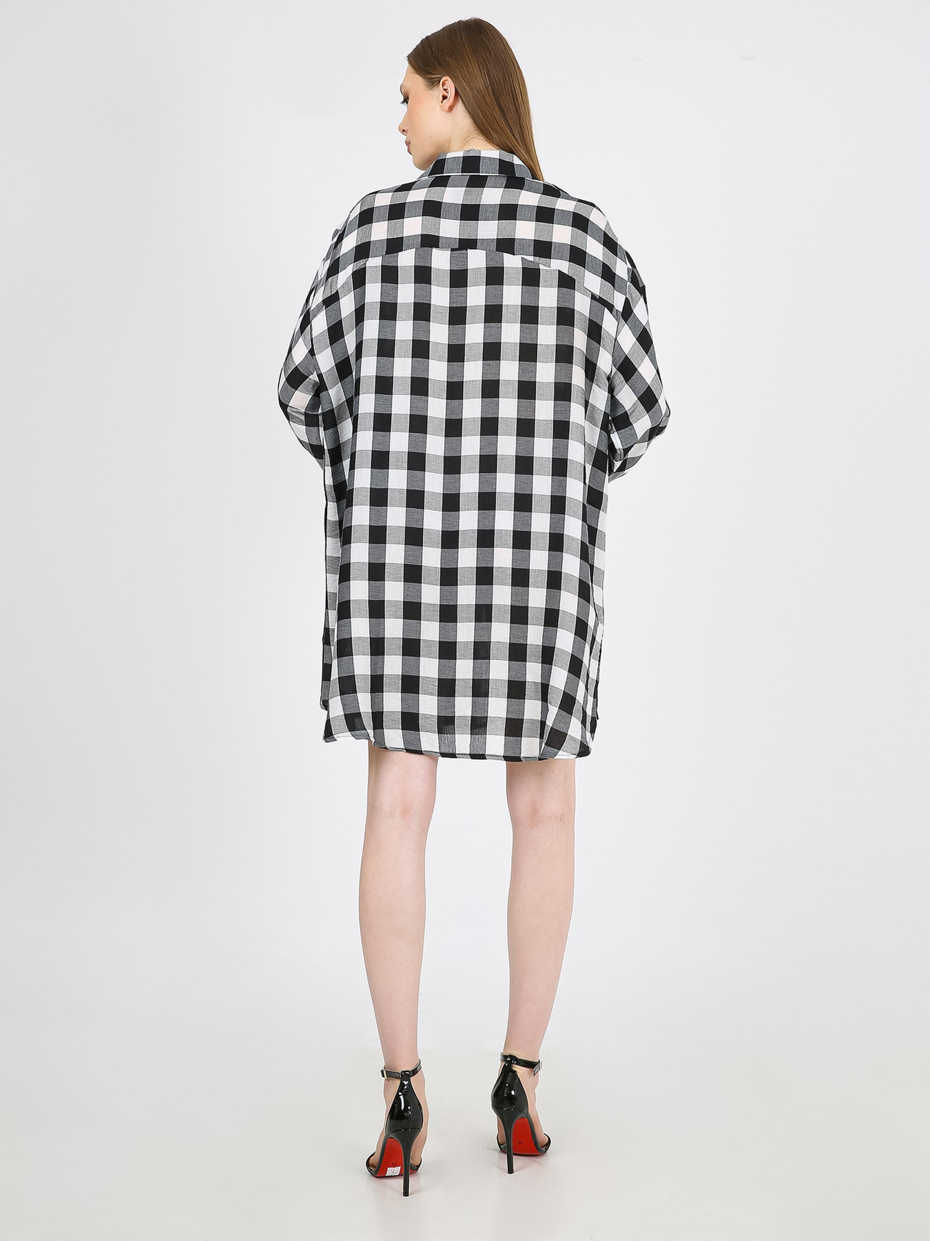 Платье мини Casalini модель 232-CA-1999-18_черный_белый Фото