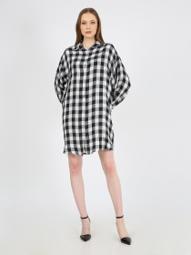 Платье мини Casalini модель 232-CA-1999-18_черный_белый Фото