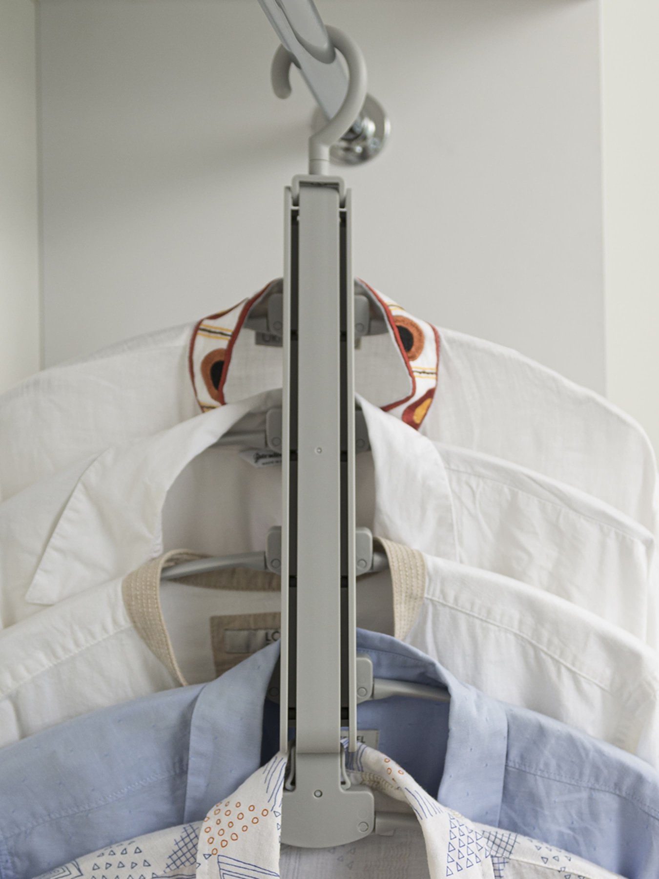 Вешалка-органайзер на 5 плечиков серая MBM MY HOME модель ST-01 GRAY Фото