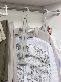 Вешалка-органайзер на 5 плечиков серая MBM MY HOME модель ST-01 GRAY Фото