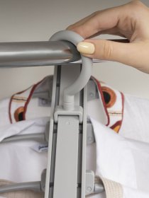 Вешалка-органайзер на 5 плечиков серая MBM MY HOME модель ST-01 GRAY Фото