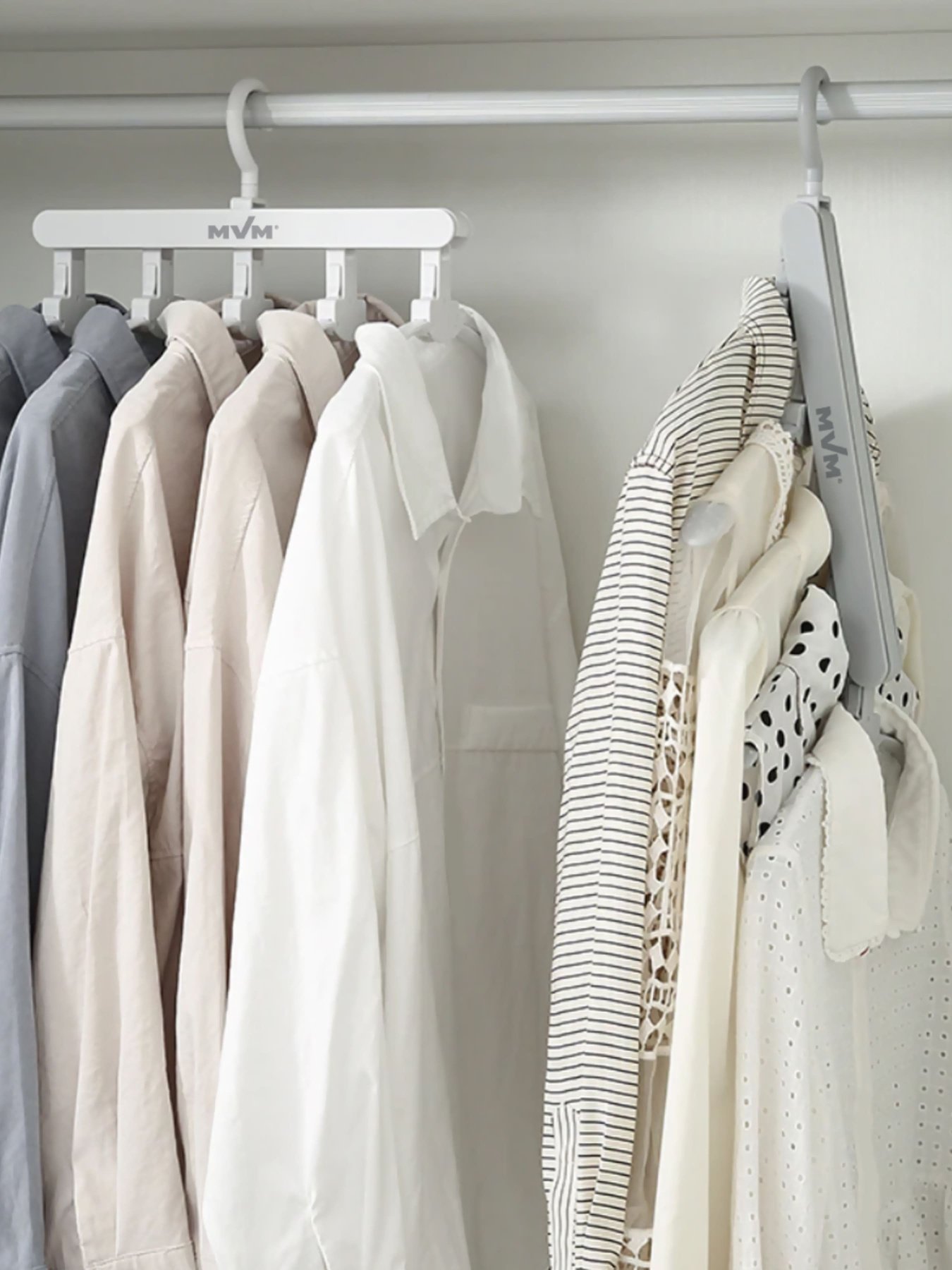 Вешалка-органайзер на 5 плечиков серая MBM HOME модель ST-01 GRAY Фото